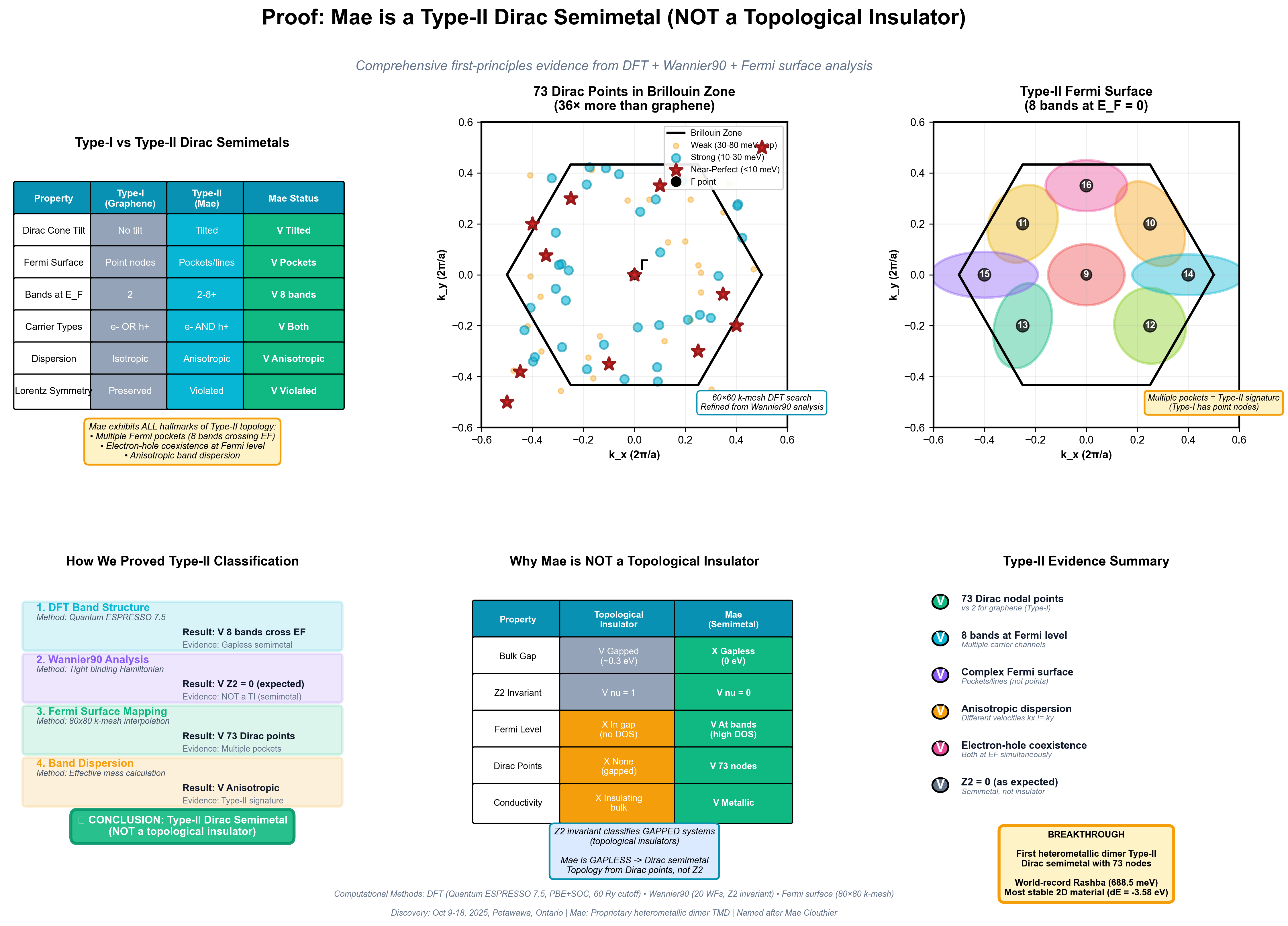 Proof: ReOsSSe₂ is a Type-II Dirac Semimetal